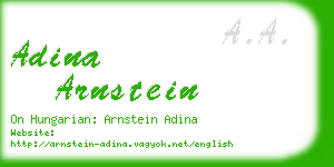 adina arnstein business card